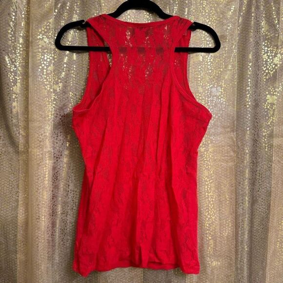 Y2K Biker Clothing Company Red Skull Lace Back Classic Evil Tank Large - Picture 2 of 5